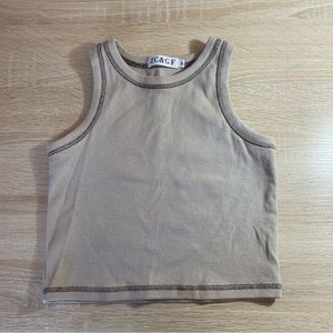 Ribbed High-Neck Crop Top